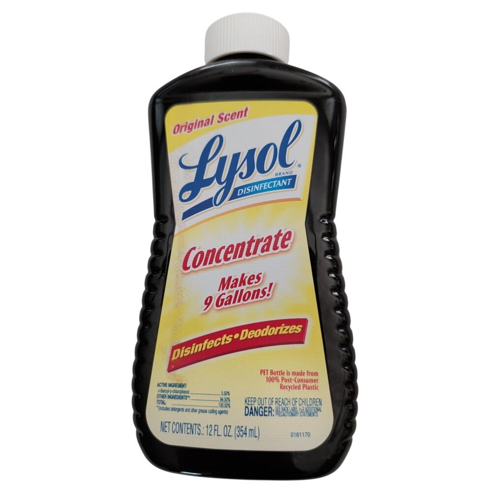 LYSOL Disinfectant Concentrate Original Scent 12 Fl oz DISCONTINUED Makes 9 Gal,